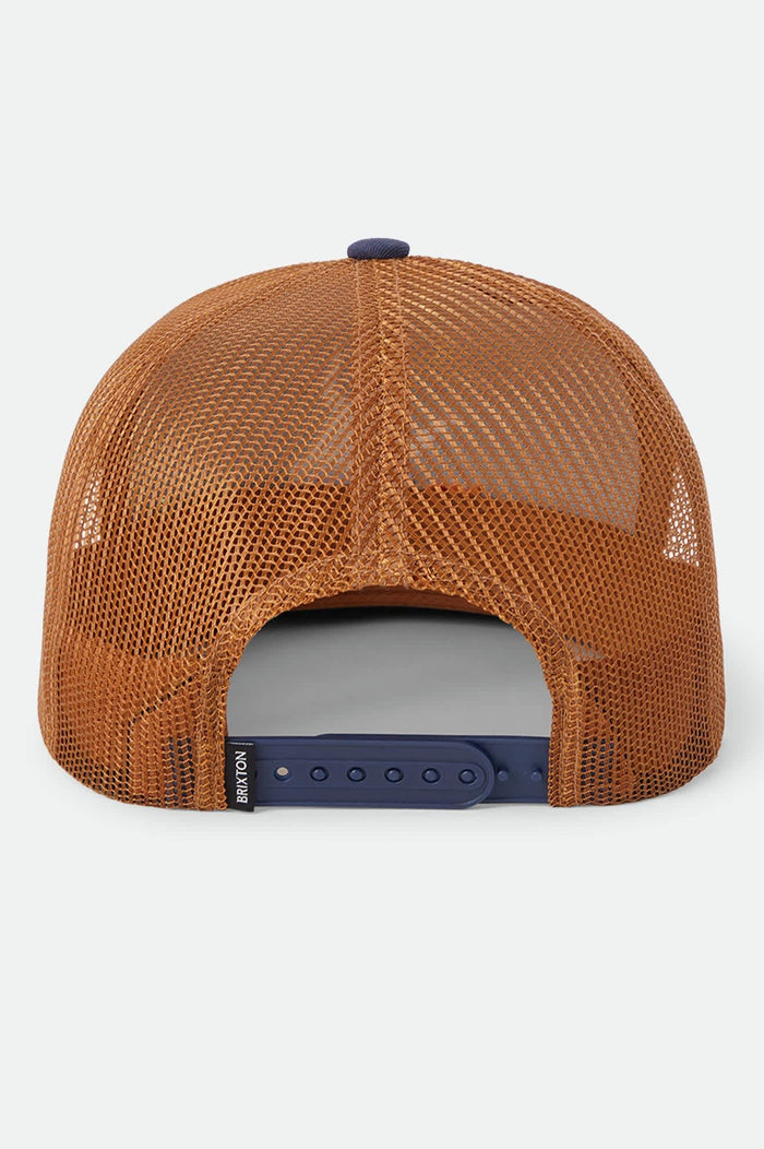 Barren Netplus Trucker Hat - Navy/Brown Sugar