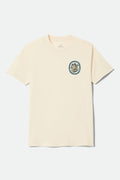 Men's Bay Standard T-Shirt in the color Cream - Front Product Laydown Image