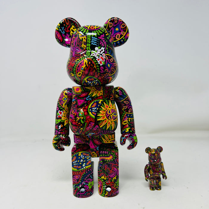Bearbrick Psychedelic Paisley 100% & 400% Set