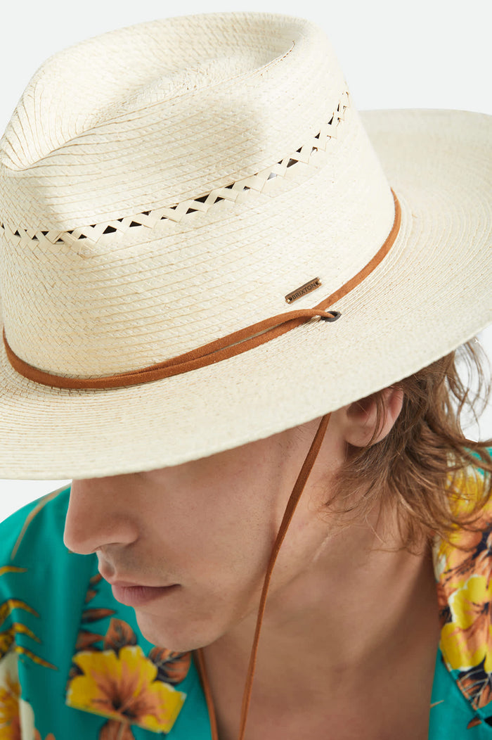 Unisex Beck Straw Rancher Hat in the color Natural - Additional Fit image