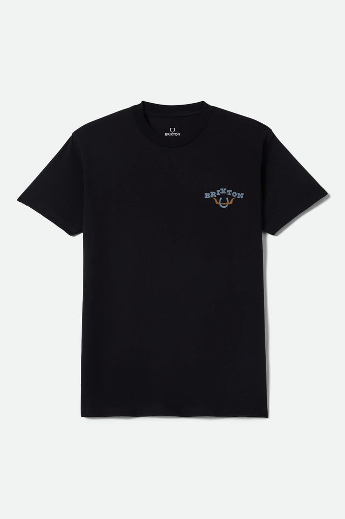 Men's Beekman Short Sleeve Shirt in the color Black - Front Product View