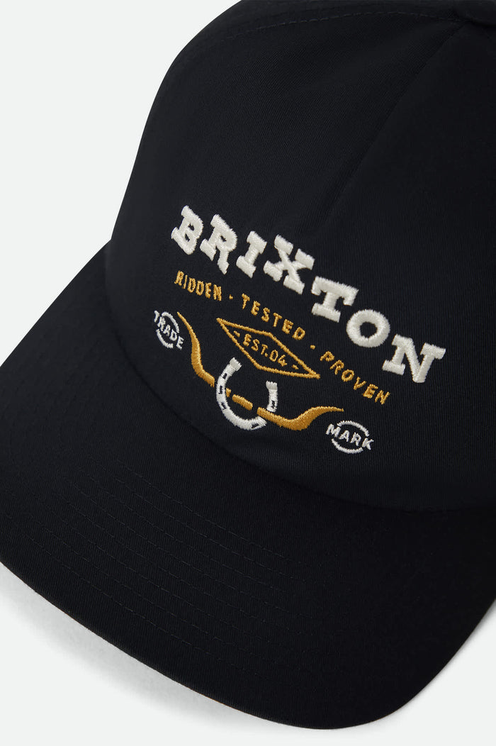 Unisex Beekman Snapback in the color Black - Additional Laydown image