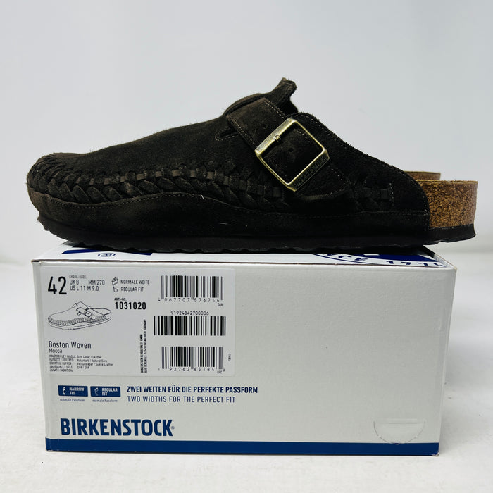 Birkenstock Boston Braided Suede Kith Mocca