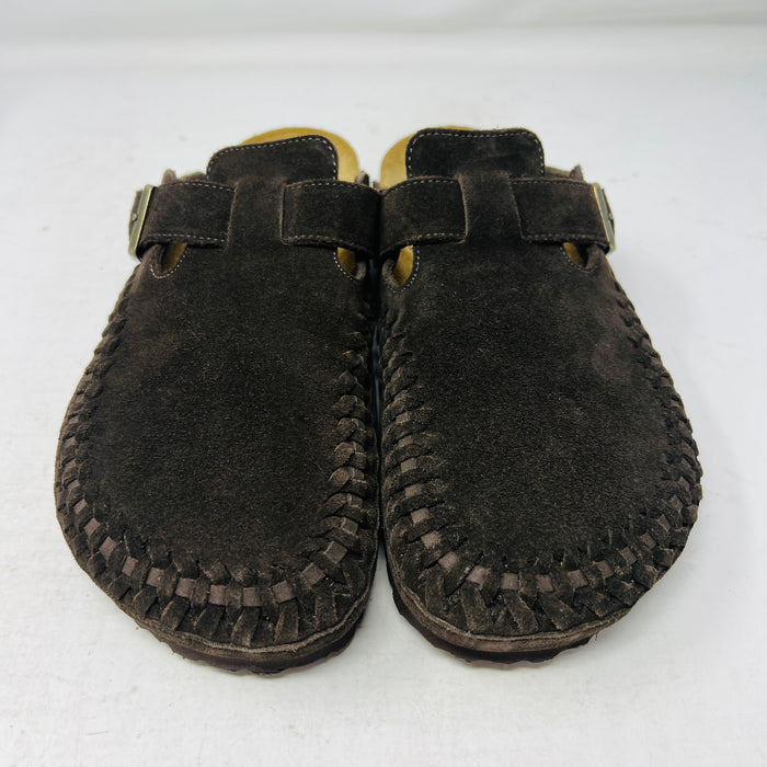 Birkenstock Boston Braided Suede Kith Mocca