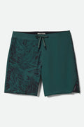 Men's Blitz Boardshort 19" in the color Primary Green - Front Product View