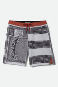 Men's Blitz Boardshort 21" in the color TV Checker/Amber Terrian - Front Product View