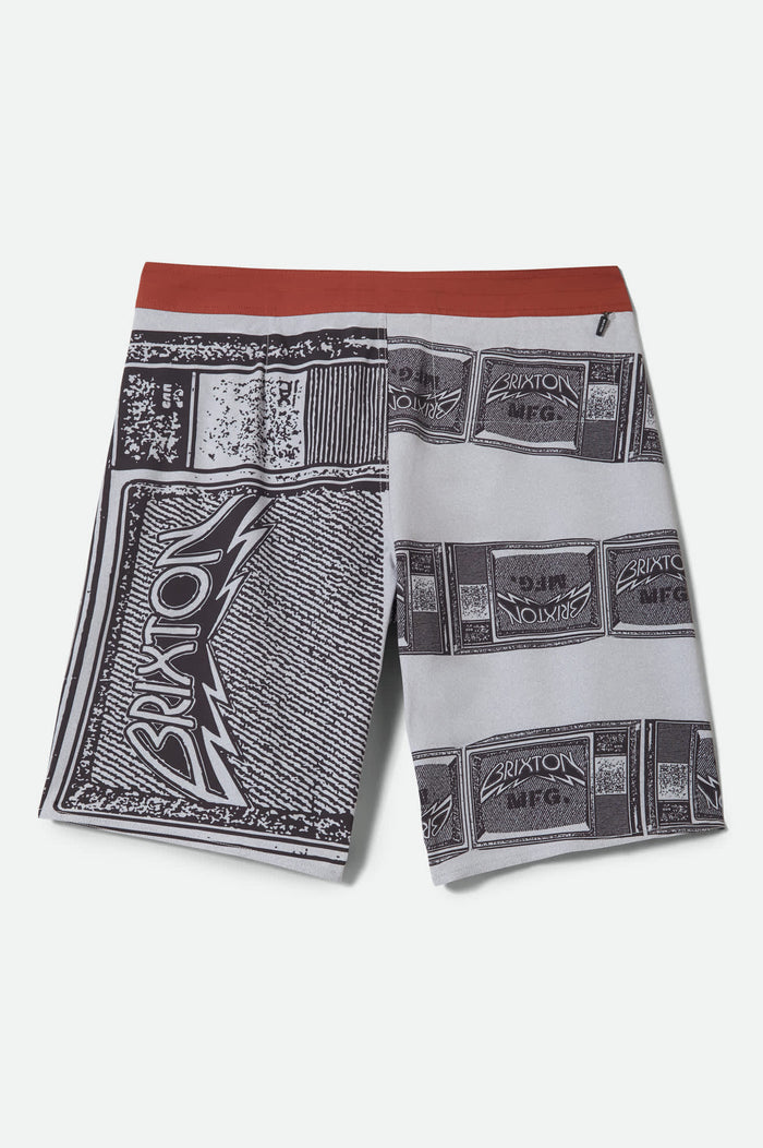 Men's Blitz Boardshort 21" in the color TV Checker/Amber Terrian - Additional Laydown image
