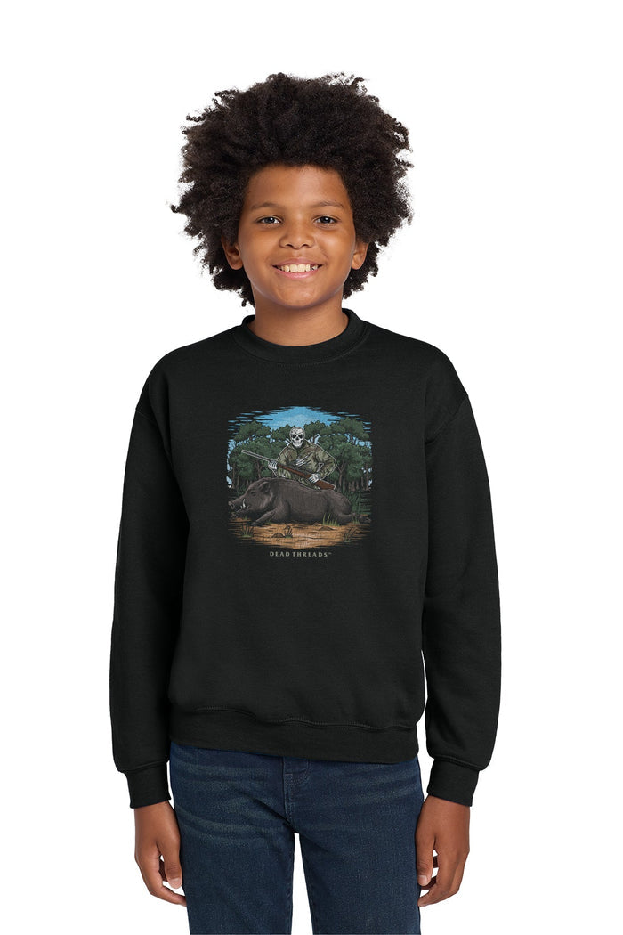 BOARED TO DEATH KIDS CREWNECK SWEATSHIRT – Kids clothes – Dead Threads Apparel