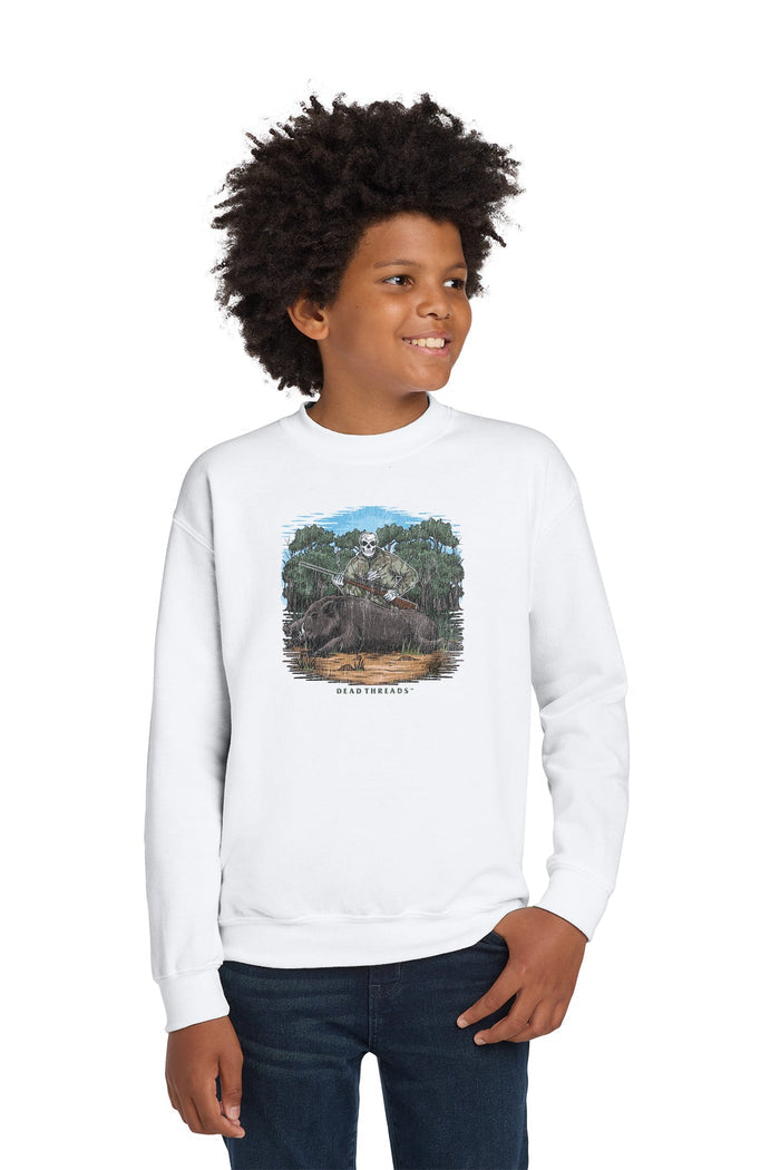 BOARED TO DEATH KIDS CREWNECK SWEATSHIRT – Kids clothes – Dead Threads Apparel