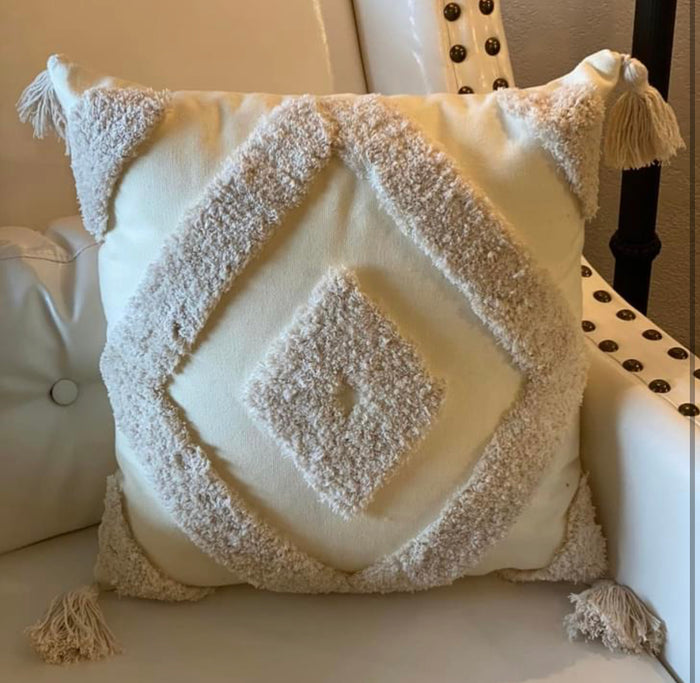 Boho Cream 18”  Pillow