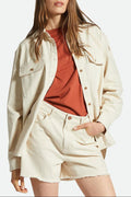 Women's Fit, Front View | Bowery Boyfriend Overshirt - Natural
