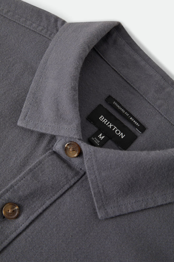 Men's Bowery Lightweight Ultra Soft Flannel in the color Future Grey - Additional Laydown image