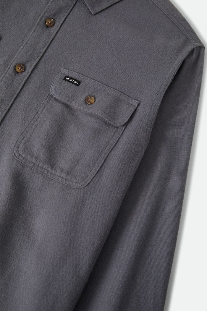 Men's Bowery Lightweight Ultra Soft Flannel in the color Future Grey - Additional Laydown image