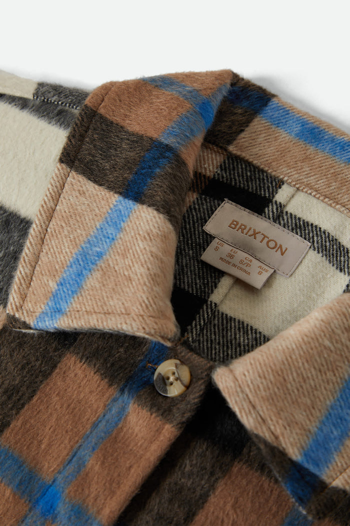Bowery Women's Soft Brushed Flannel - Washed Black/Sand