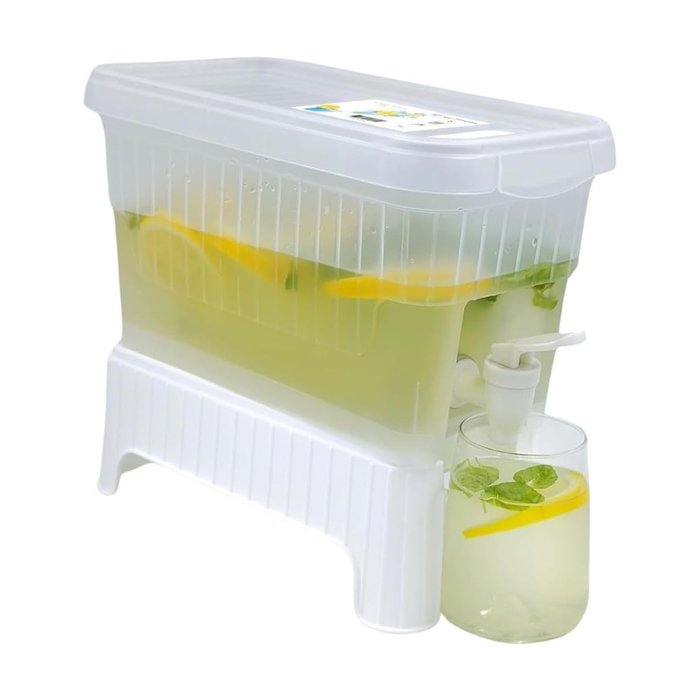 juice dispenser 4.5 Liters white front view