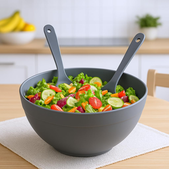 Salad Bowl 5.5 Liters BPA-Free Plastic Dunya close-up detail
