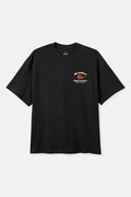 Men's Brewster Oversized T-Shirt in the color Black - Front Product Laydown Image