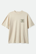 Men's Brewster Oversized T-Shirt in the color Cream - Front Product Laydown Image