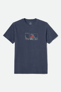 Men's Briscoe S/S Standard T-Shirt in the color Mood Indigo Worn Wash - Front Product View
