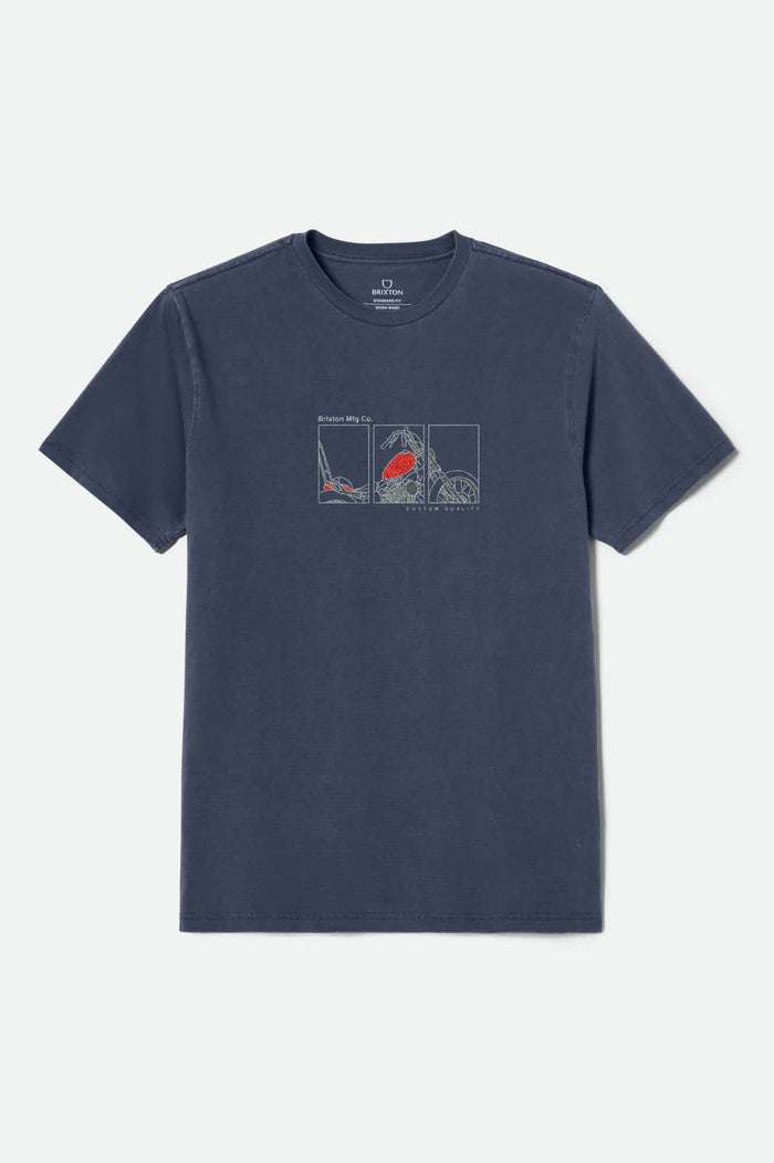 Men's Briscoe S/S Standard T-Shirt in the color Mood Indigo Worn Wash - Front Product View