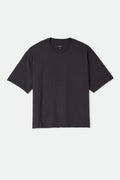 Men's Brixton Baseline Relaxed T-Shirt in the color Black - Front Product Laydown Image