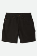Men's Builders Carpenter Baggy Short in the color Washed Black - Front Product View
