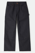 Men's Builders Carpenter Pant in the color Black - Front Product Laydown Image