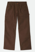 Men's Builders Carpenter Pant in the color Walnut Brown - Front Product Laydown Image