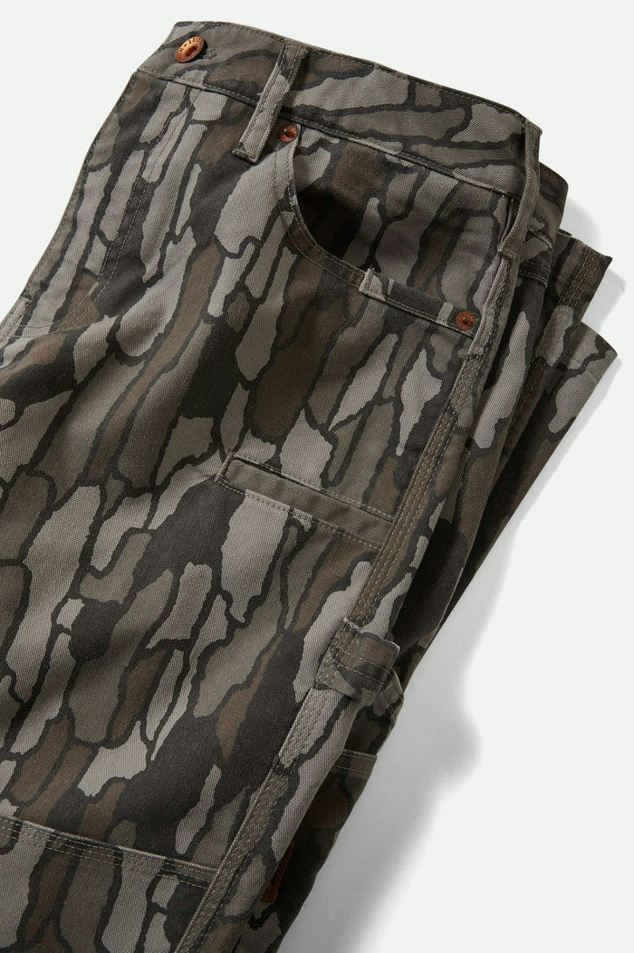 Men's Builders Carpenter Stretch Pant in the color Bark Camo - Additional Laydown image