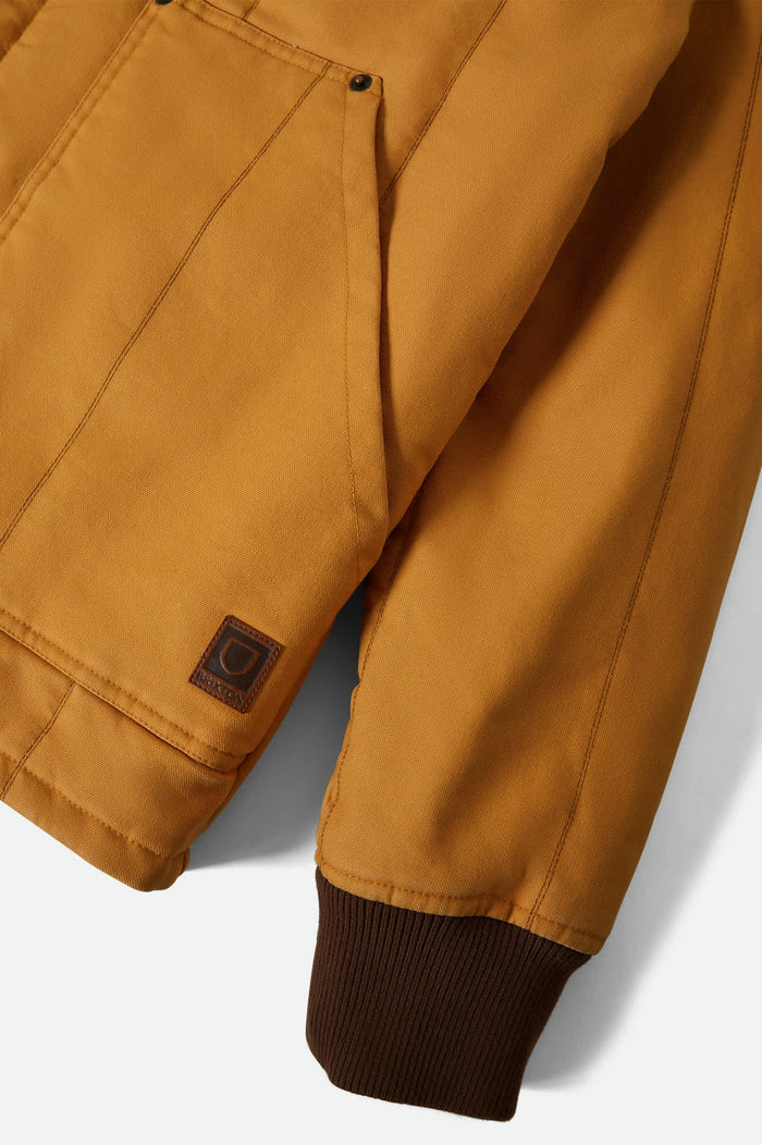 Men's Builders Ranch Jacket in the color Spruce Yellow - Additional Laydown image