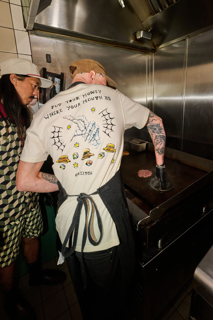Men's Burger She Wrote Standard T-Shirt in the color Natural - Men's Lifestyle 2.0