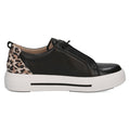 Caprice 9-23709-44 019 Black Comb Lace-Up Trainers
