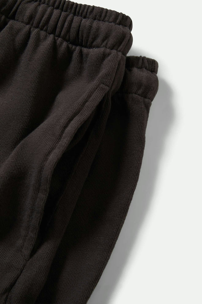 Women's Carefree Organic Garment Dye Lounge Skirt in the color Black - Additional Laydown image