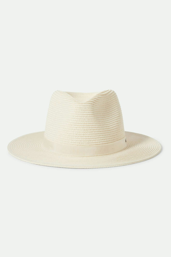 Women's Carolina Straw Packable Travel Hat in the color Bone/Bone - Additional Laydown image
