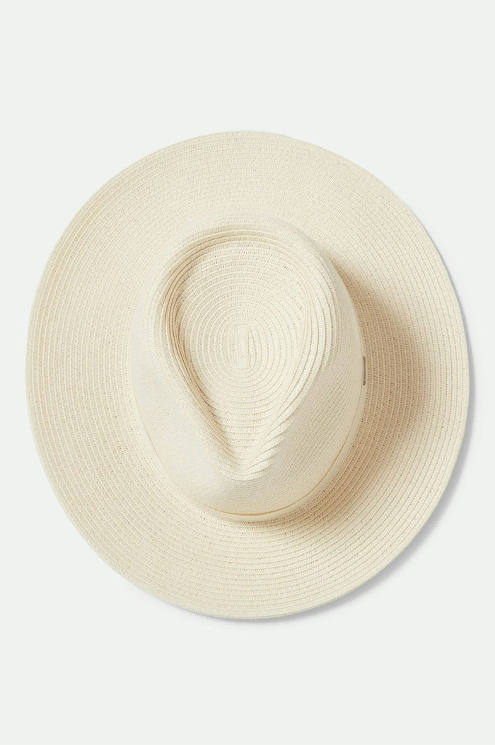 Women's Carolina Straw Packable Travel Hat in the color Bone/Bone - Additional Laydown image