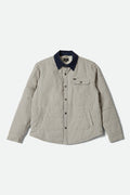 Men's Cass Jacket in the color Whitecap/Mood Indigo Hickory S - Front Product Laydown Image