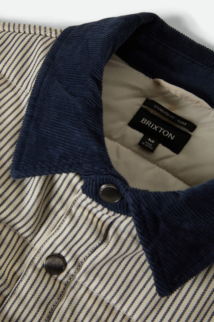 Cass Jacket - Whitecap/Mood Indigo Hickory Stripe