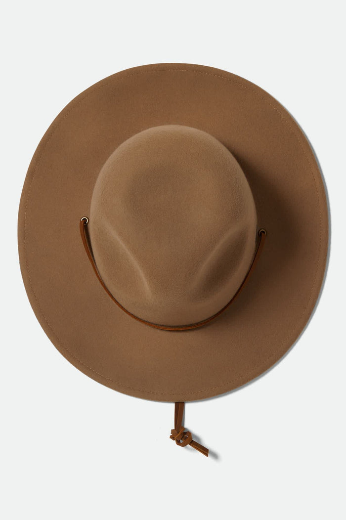 Unisex Cedar Packable WTHR GUARD™ Fedora in the color Khaki - Additional Laydown image