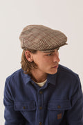 Unisex Century Barrel Snap Cap in the color Brown/Tan/Red Plaid - Additional Fit image