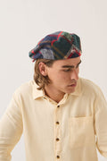 Unisex Century Barrel Snap Cap in the color Navy/Green/Red/Cream - Additional Fit image