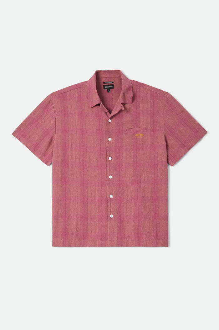 Men's Century Shirt in the color Pink Shadow Plaid - Front Product Laydown Image