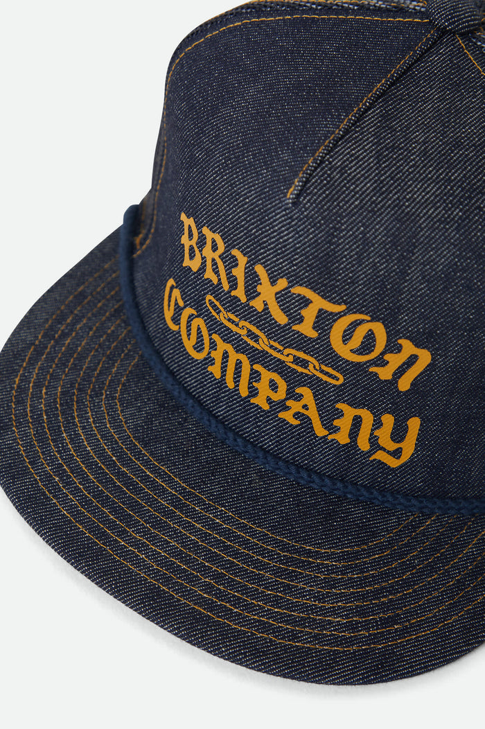 Unisex Chains NetPlus Trucker Hat in the color Dark Denim/Navy - Additional Laydown image