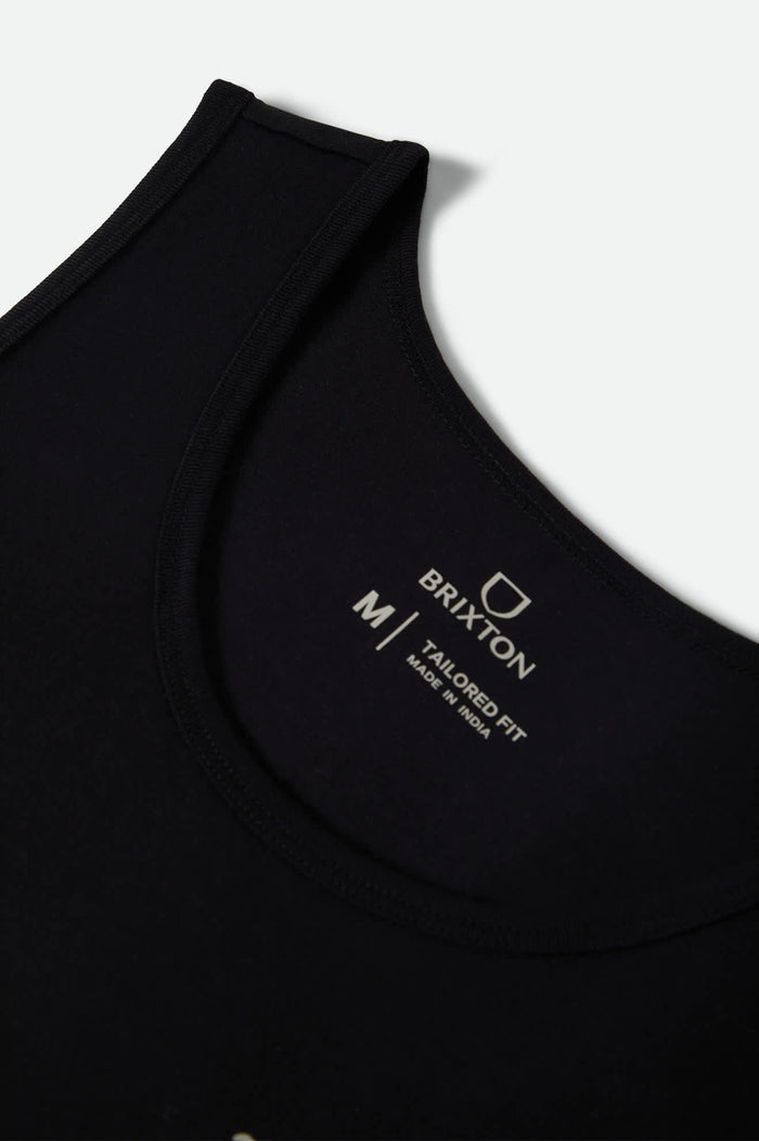 Men's Chains Tank Top in the color Black - Additional Laydown image