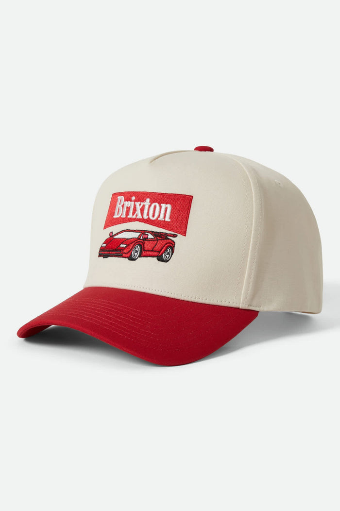 Women's Champion Netplis Snapback in the color Adrenaline Rush/Whitecap - Front Product View