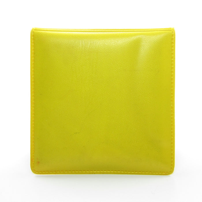 Yellow vinyl Charmkins wallet mirror