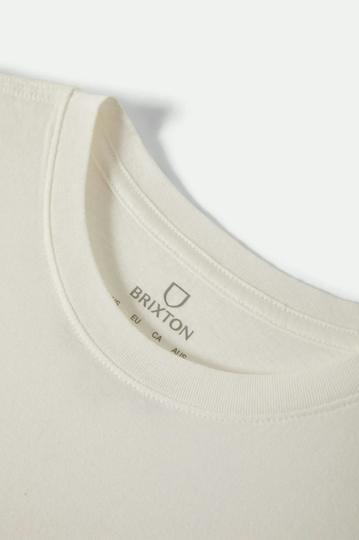 Women's Chill Out Fitted Crew T-Shirt in the color Off White - Additional Laydown image