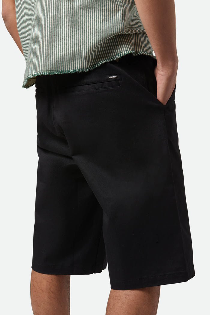 Men's Choice Chino Baggy Short in the color Black - Additional Fit image