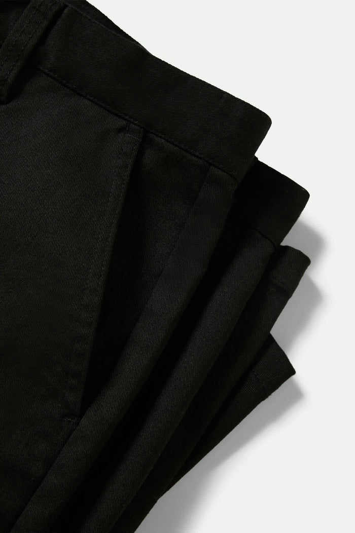 Men's Choice Chino Baggy Short in the color Black - Additional Laydown image