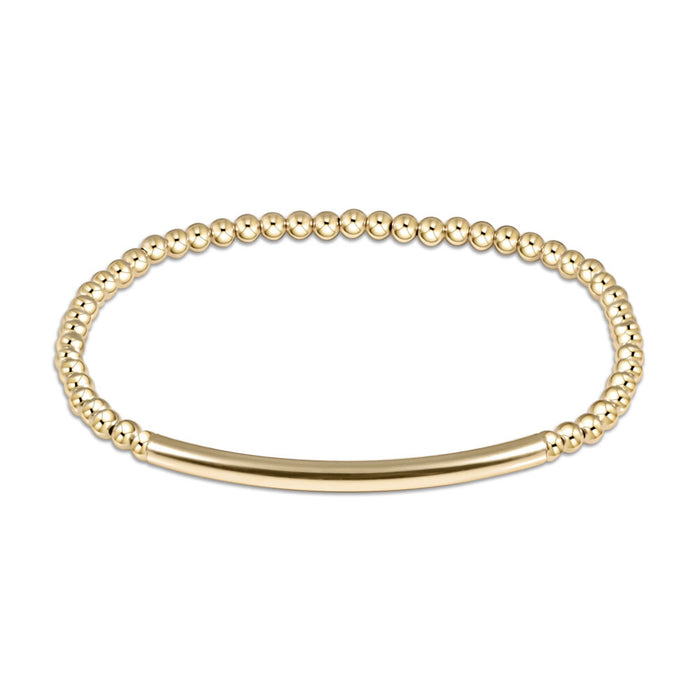 Classic Gold 3mm Bead Bracelet - Bliss Bar Smooth