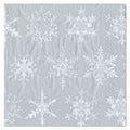 Cocktail Napkin Falling Snow Silver - Wilson Lee